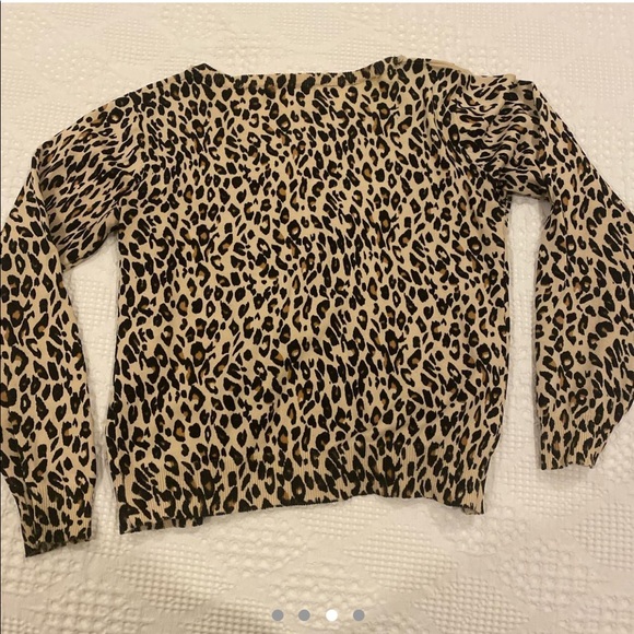 REVIVAL LEOPARD BUTTON UP LIGHTWEIGHT CARDIGAN - Picture 3 of 4